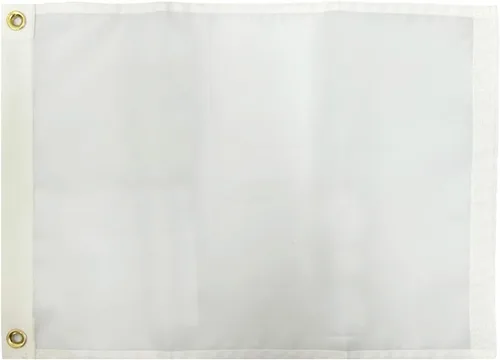 Miniatura 12 de AMZFLAG Bandera blanca sólida de 12 x 18 pulgadas, 2 unidades, banderas blancas lisas de colores vivos para exteriores, banderas en blanco