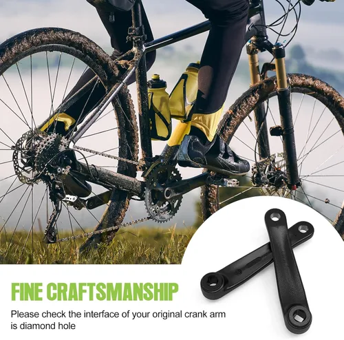 Miniatura 4 de BAFANG Brazo de manivela de 6.693 in bicicleta eléctrica agujero de diamante manivela motor medio bielas piezas esenciales accesorio motor medio