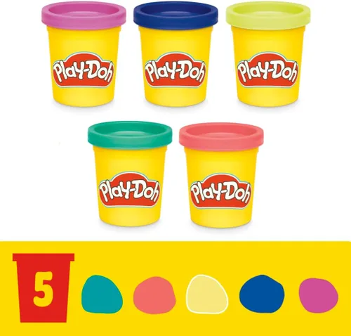 Miniatura 9 de Play Doh - Juego de aprendizaje creativo que incluye mantel, calcomanías, 5 cortadores de animales, 10 sellos, 3 herramientas y 5 latas de masa