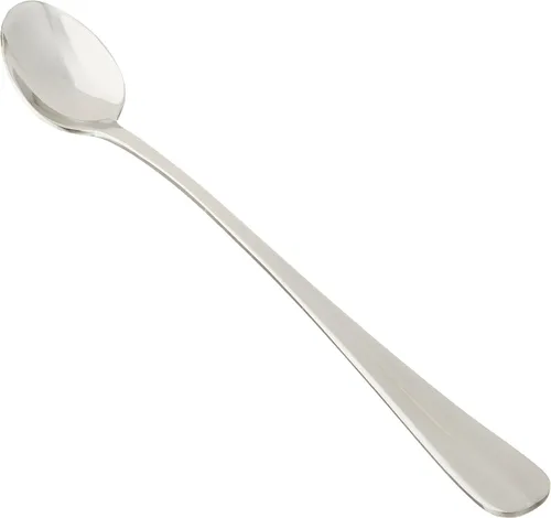 Winco Stanford - Cuchara de té helado de acero inoxidable, extra pesada, 8.25 pulgadas (paquete de 12)