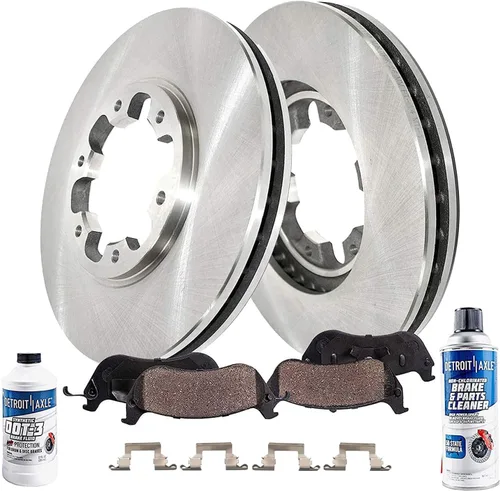 Detroit Axle - Kit de frenos delanteros para Infiniti QX4 1997, Nissan Pathfinder 1996-1998 repuesto frenos de disco rotores pastillas de freno de
