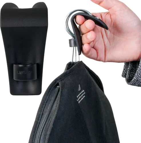 Miniatura 7 de Organizador de perchas y solución de comodidad (paquete de 4) Agarre ergonómico para colgar ropa y compañero de viaje. Acomoda hasta 3-4 perchas