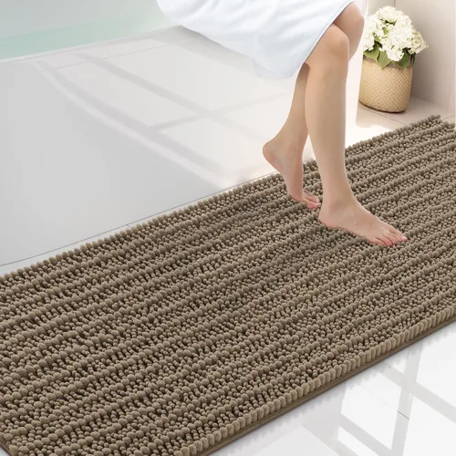 Miniatura 325 de Smiry Alfombras de Baño 24x16 pulgadas, Alfombras de Baño de Chenilla Extra Suaves y Absorbentes, Respaldo de Goma Antideslizante, Lavable a Máquina