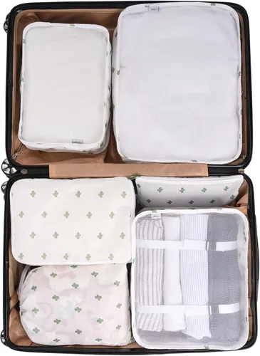 Miniatura 3 de Adwaita - Juego de 6 cubos organizadores de equipaje para viajes (cactus)