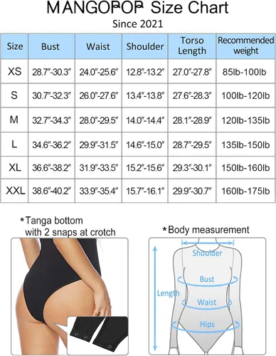 Miniatura 5 de MANGOPOP Body de manga abombada para mujer, cuello cuadrado, traje de cuerpo para mujer, manga larga, camisa, camiseta elegante