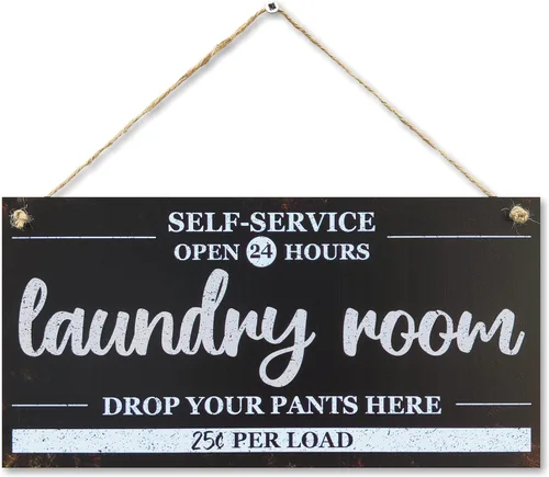Miniatura 13 de CARISPIBET Letreros de bienvenida a la barra del patio trasero, letreros al aire libre para porche, placas decorativas para cocina, 6 x 12 pulgadas