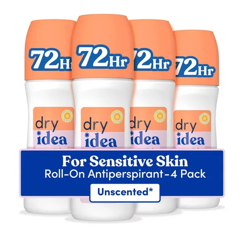 Miniatura 9 de Dry Idea Desodorante y antitranspirante Roll On sin perfume para mujeres, hipoalergénico para pieles sensibles, protección 2 veces más larga