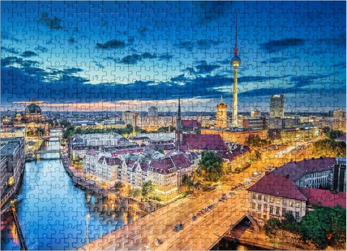 Miniatura 8 de MyPuzzle Skyline Berlin - Rompecabezas prémium de 100 piezas, fabricado en Estados Unidos