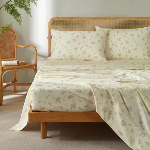 Miniatura 16 de LifeTB Tan Gingham - Juego de sábanas tamaño matrimonial, transpirables, suaves, color beige, gris topo, sábanas a cuadros 100% algodón lavado