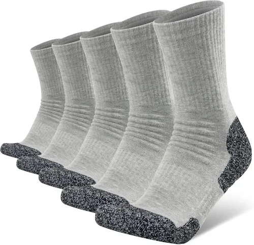 KEECOW Calcetines deportivos acolchados para hombre y mujer para trabajo senderismo correr varios pares