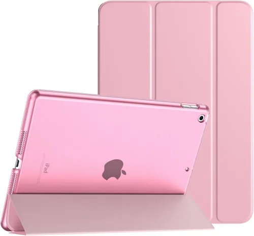 Miniatura 16 de TiMOVO Funda inteligente delgada para iPad 10.2 para iPads de 9ª/8ª/7ª generación, funda protectora translúcida de PC dura con soporte, color blanco