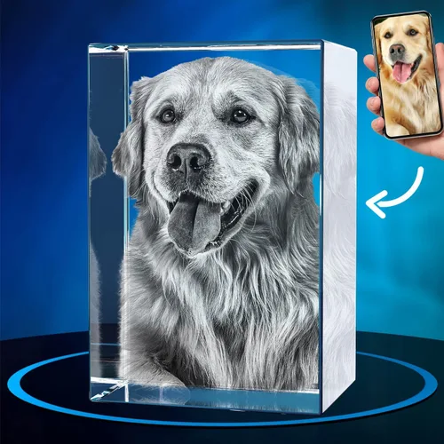 Miniatura 11 de ArtPix 3D Foto de cristal, regalos conmemorativos personalizados para perros con tu propia foto para los amantes de los perros, dueños de mascotas