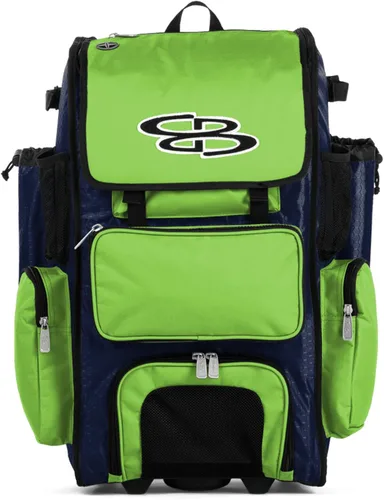 Miniatura 95 de Boombah Rolling Superpack - Bolsa para equipo de béisbol/sóftbol, varios colores, mango telescópico y capacidad para 4 murciélagos, versión