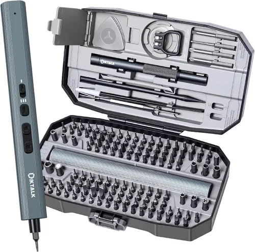 Miniatura 16 de Kit de herramientas de reparación electrónica 49 en 1 con puntas magnéticas S2, destornillador de precisión, puntas extendidas, pinzas, herramienta