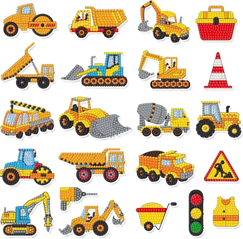 Miniatura 14 de Labeol Kits de arte de diamantes para niños y niñas de 6 a 8 a 10 a 12 años, fáciles de hacer tú mismo, creativas calcomanías de arte de diamantes