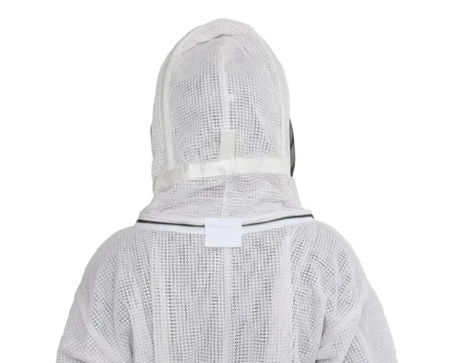 Miniatura 7 de Traje de abeja ventilado de 3 capas, kit de traje de apicultor con velo de esgrima desmontable y guantes de abeja (2XL)