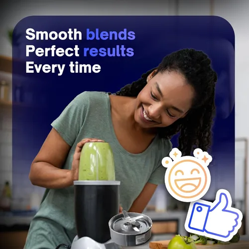 Miniatura 8 de Cuchilla de repuesto compatible con licuadora NutriBullet serie Pro 600 w/900 W, incluye anillo de sellado de junta, piezas de repuesto NutriBullet