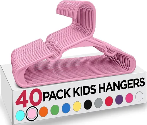 Miniatura 39 de Utopia Home Paquete de 20 Perchas para Niños - Perchas de Plástico para Bebé de 11.5 Pulgadas para Armario - Perchas para Niños para Ropa y Percha