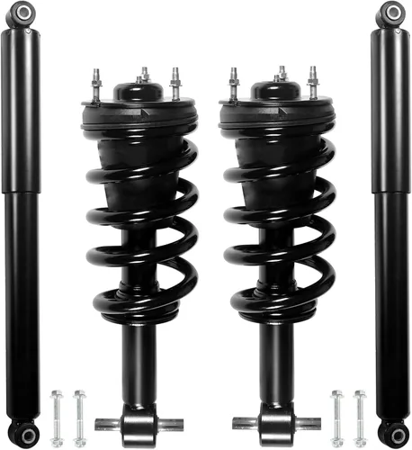 Miniatura 9 de Amortiguadores de punta de muelles helicoidales delanteros Conjunto de resortes en espiral Compatible con Chevy Trailblazer Gmc Envoy 2002-2009