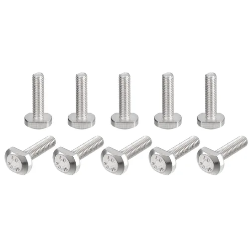 Miniatura 10 de uxcell Pernos de ranura en T, 20 piezas M5x16mm ranura en T Pernos deslizantes Pernos deslizantes 304 Tornillos en forma de T de acero inoxidable