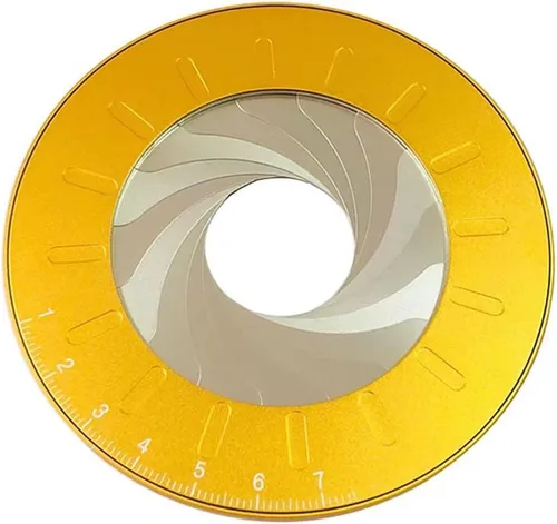 Miniatura 2 de Máquina de dibujo circular, plantilla circular giratoria ajustable, regla de medición y dibujo, aleación de aluminio + regla de dibujo de acero