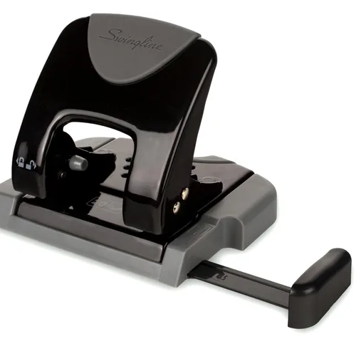Miniatura 5 de Swingline - Perforadora de 2 agujeros, perforadora de 20 hojas, perforadora de papel, mango de confort de bajo esfuerzo SmartTouch, guía