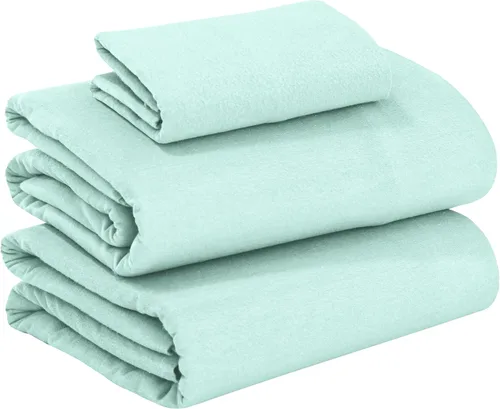 Miniatura 10 de RUVANTI Juego de sábanas de franela 100% algodón tamaño matrimonial - 4 piezas, cálidas, suaves y transpirables, con bolsillo profundo, ropa de cama