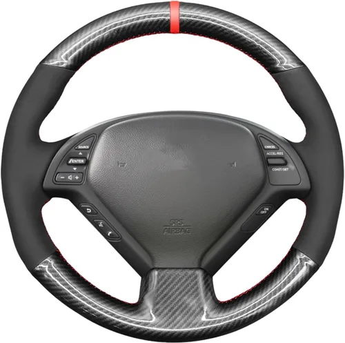Miniatura 11 de Loncky - Funda de cuero para volante color beige, ajuste personalizado para Infiniti G37/ Infiniti G35/ Infiniti EX35 /Infiniti EX25/ Infiniti EX37