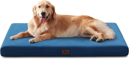 Tapete ortopédico XL para perros extra grandes, cama impermeable para perros con funda extraíble, cama lavable para mascotas, 41 x 28 pulgadas, no