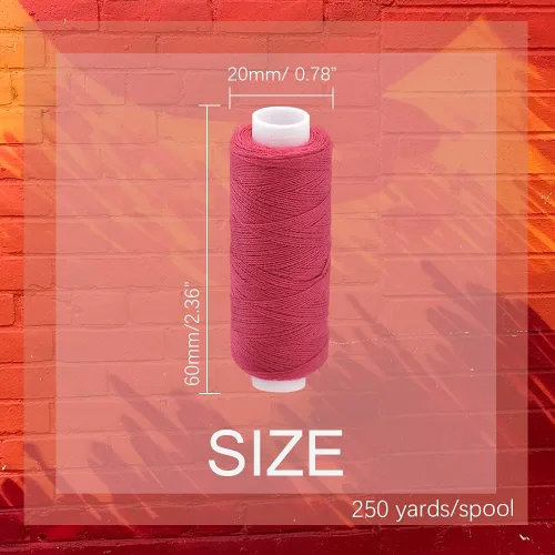 Miniatura 2 de Carretes de poliéster de hilo de coser multiusos de 100 colores, 250 yardas por carrete para coser a mano, máquina, acolchado y manualidades
