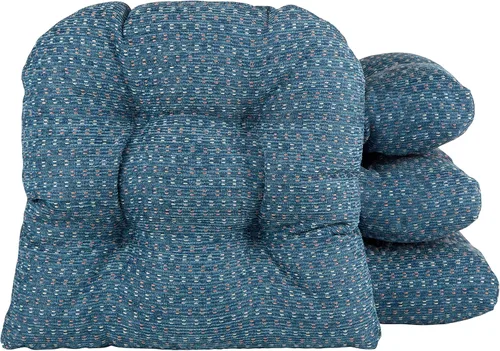 Miniatura 10 de Klear Vu Gripper Overstuffed - Cojines universales antideslizantes para silla de comedor para decoración de cocina o uso de oficina, almohadilla