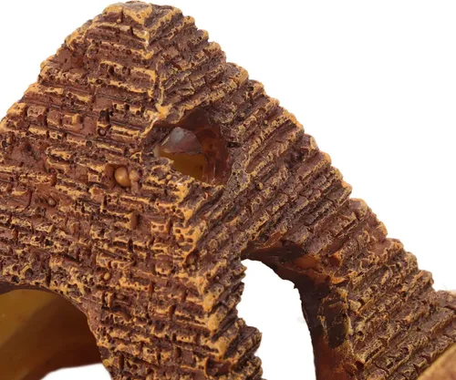 Miniatura 9 de Tyenaza Decoración de pirámide de acuario, pirámide de resina para pecera, cueva oculta para pecera, decoraciones egipcias para acuario, rocas