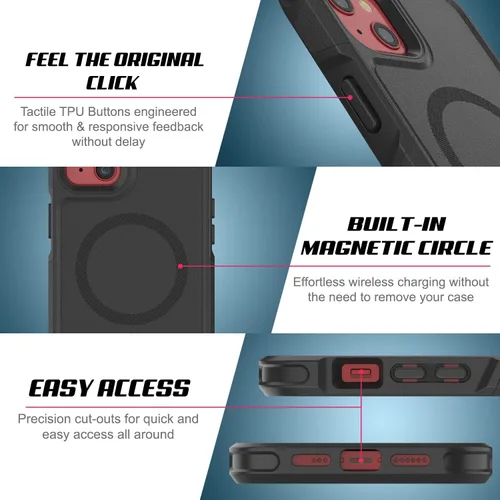 Miniatura 2 de PunkCase Funda [Serie Spartan 2.0] Funda transparente resistente con protector de pantalla de vidrio templado Protección de cuerpo completo ultra