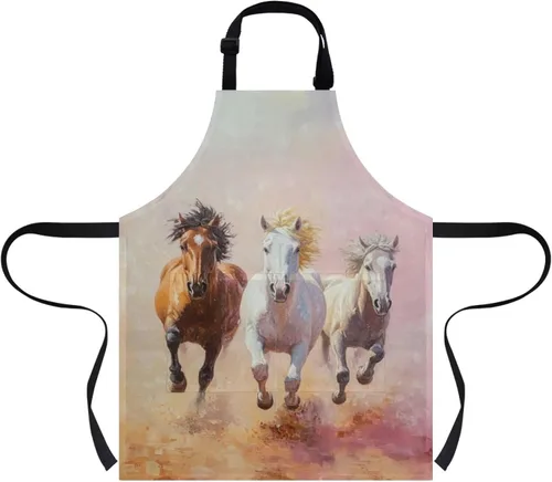 Miniatura 23 de doginthehole Delantal para niños con bolsillo para niños y niñas, delantales de chef ajustables con 2 bolsillos para cocinar, pintar