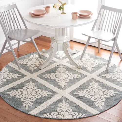 Miniatura 21 de SAFAVIEH Vermont Collection - Alfombra decorativa de 2 pies 3 pulgadas x 4 pies, color marfil, lana hecha a mano, ideal para zonas de alto tráfico