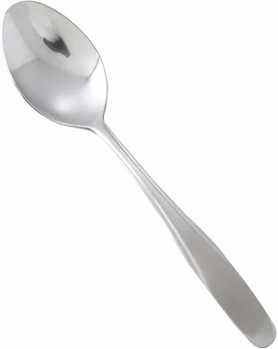 Winco Juego de cucharas de cena Manhattan de 12 piezas, acero inoxidable 18-0