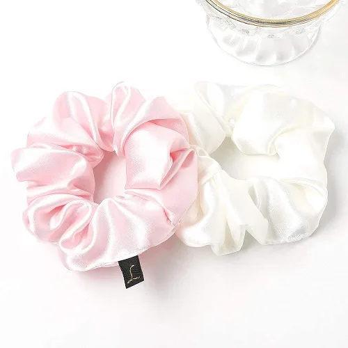 Miniatura 6 de Scrunchies Lazos para el Cabello para Mujeres - Grandes Coleteros de Satén de Seda Bandas Elásticas para el Cabello Accesorios Suaves y Grandes