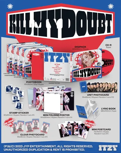 Miniatura 4 de ITZY KILL MY DOUBT 7º Contenido del mini álbum+POB+Tarjeta fotográfica+seguimiento sellado (set completo