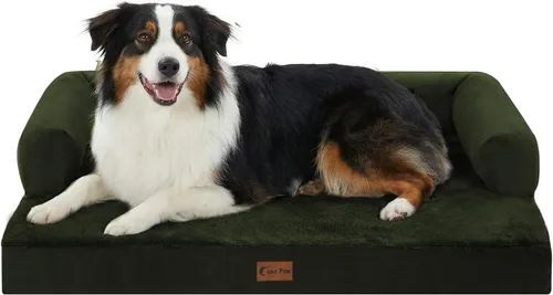 Miniatura 20 de Camas Ortopédicas para Perros de Tamaño Grande, Espuma de Celdas Impermeables tipo Huevera, Camas tipo Sofá para Perros Medianos para Jaula 35x22