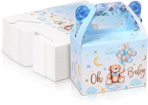 Miniatura 8 de 36 Piezas Cajas de Oso para Baby Shower Cajas de Favor Cajas de Dulces Lindas Decoraciones de Papel de Dulces y Galletas para Suministros de Baby