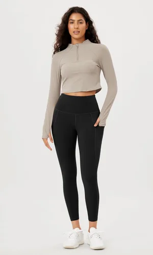 Miniatura 2 de ODODOS - Leggings de yoga con cintura alta y bolsillos para mujer, pantalones de yoga deportivos con control de abdomen, no se transparentan