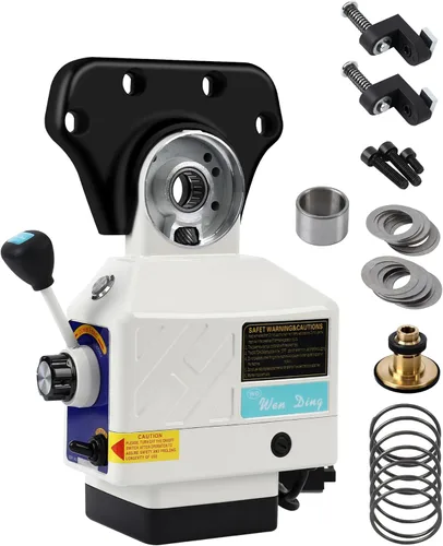 Fresadora eléctrica Z-Axis, [450 LB Torque ]Molino de mesa de alimentación eléctrica, 110V, 0-200PRM velocidad de rotación ajustable para Bridgeport