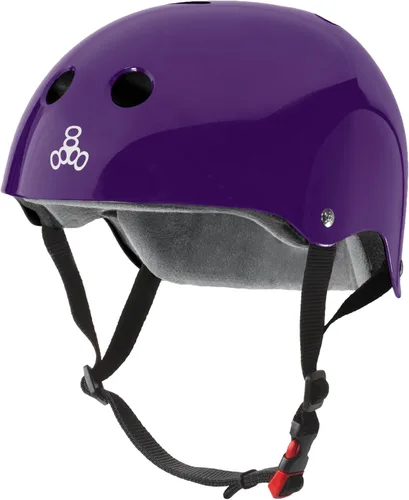 Miniatura 28 de Triple Eight Casco certificado Sweatsaver para patineta, BMX, Roller Derby, patinaje sobre ruedas, patinaje en línea, scooter y bicicleta Carbon
