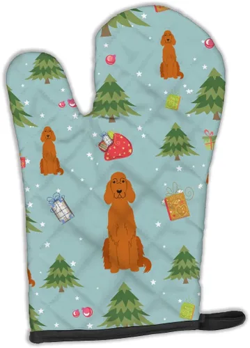 Miniatura 402 de Caroline's Treasures BB2732OVMT Dog House Collection Border Collie - Guante de horno grueso resistente al calor para sartenes calientes y horno