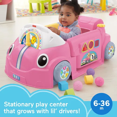 Miniatura 2 de Laugh & Learn Etapas de Smart Crawl Azul alrededor coche, Auto Smart Stages, rosa, Rosado