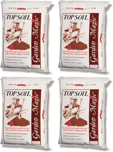 Michigan Peat - Mezcla de mezcla de tierra vegetal para macetas orgánicas para interiores y exteriores, 4 unidades con retención de humedad, bolsa