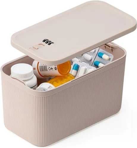 Miniatura 11 de Caja de Almacenamiento con Cerradura, Estuche Seguro para Medicamentos, Caja de Seguridad para Refrigerador para Artículos Personales Privados