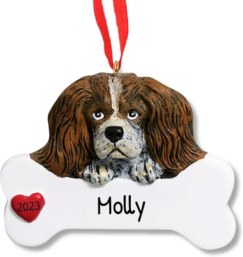 Miniatura 9 de Adornos de Navidad personalizados para perros 2024 – Adornos navideños de hueso de perro Husky para amantes de los perros, adorno de primera Navidad