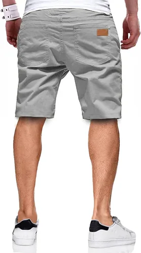 Miniatura 2 de JMIERR Men's Casual Shorts - Cotton Drawstring Summer Beach Stretch Twill Chino Golf Shorts