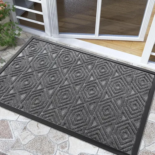 Miniatura 66 de Yimobra Alfombra para Puerta Delantera Exterior Entrada 29.5x17, Impermeable Resistente Alfombras Exteriores para Puerta Delantera, Alfombra